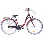 Mestský bicykel 28 Fuzlu Arizona S-3 Bordový